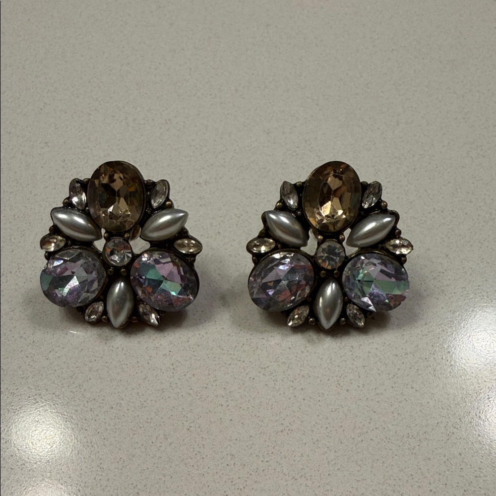 BaubleBar Gold and Silver Statement Earrings